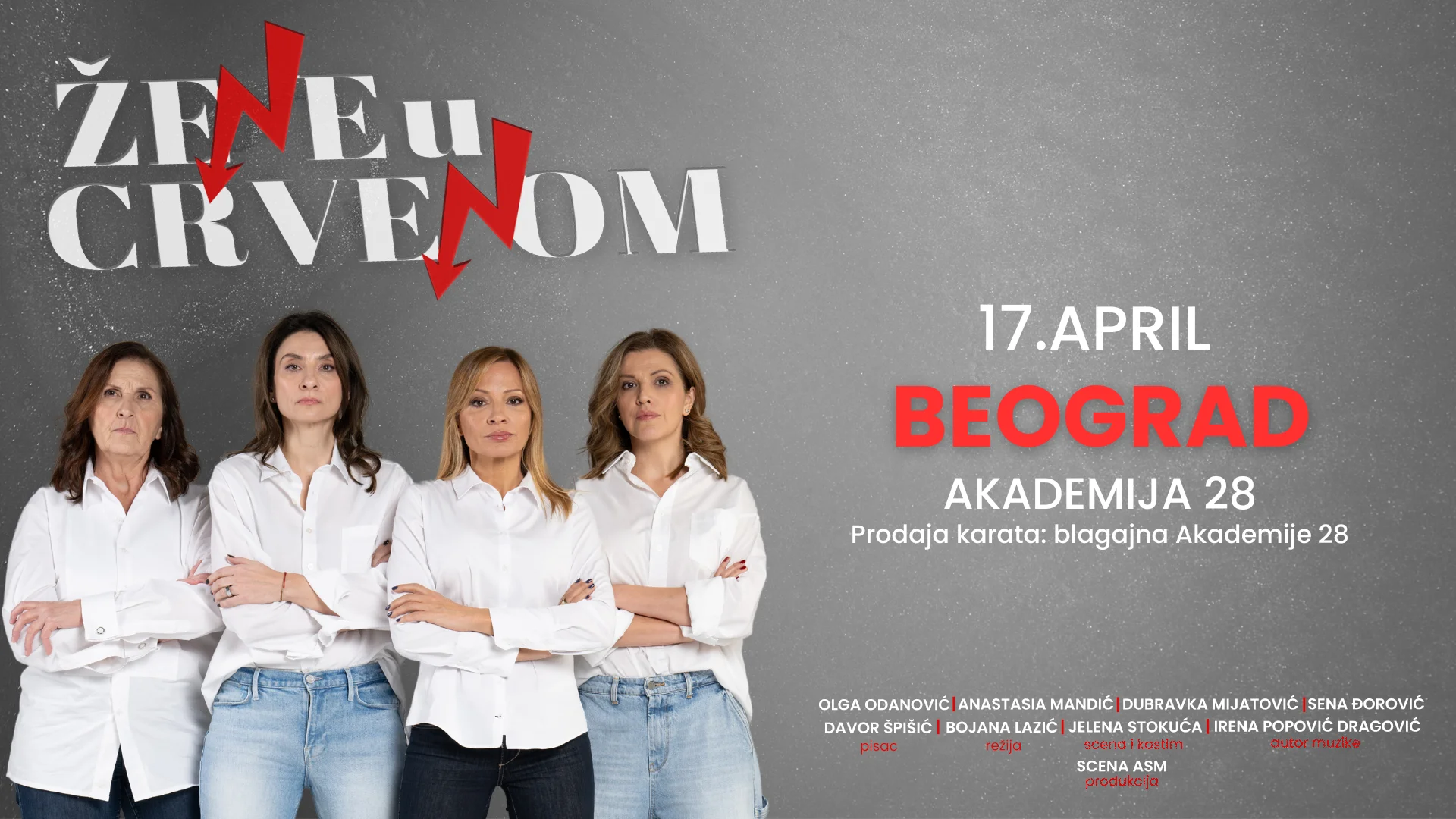 ŽENE U CRVENOM - Akademija 28, Beograd