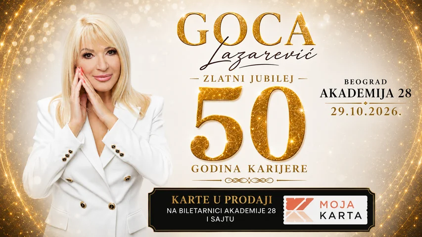 GORDANA GOCA LAZAREVIĆ – ZLATNI JUBILEJ: 50 GODINA KARIJERE