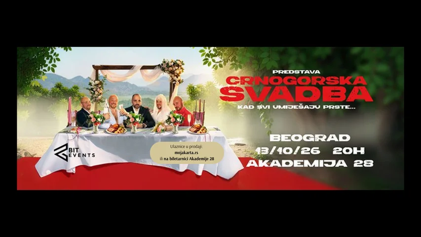 CRNOGORSKA SVADBA: Akademija 28, Beograd
