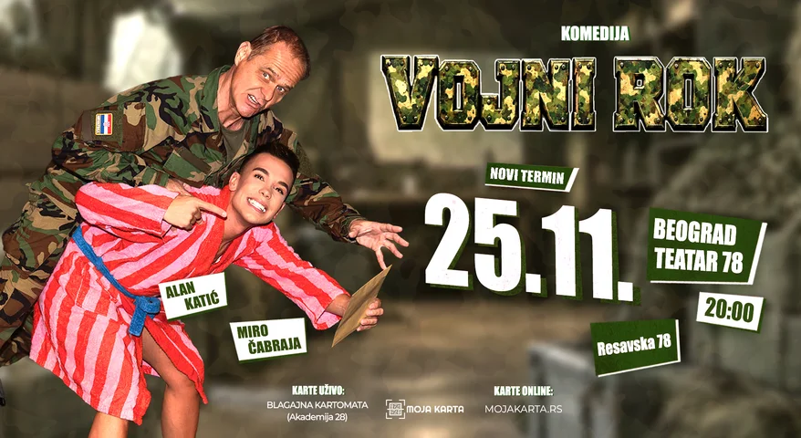 VOJNI ROK - Teatar 78, Beograd 25.11.2026.